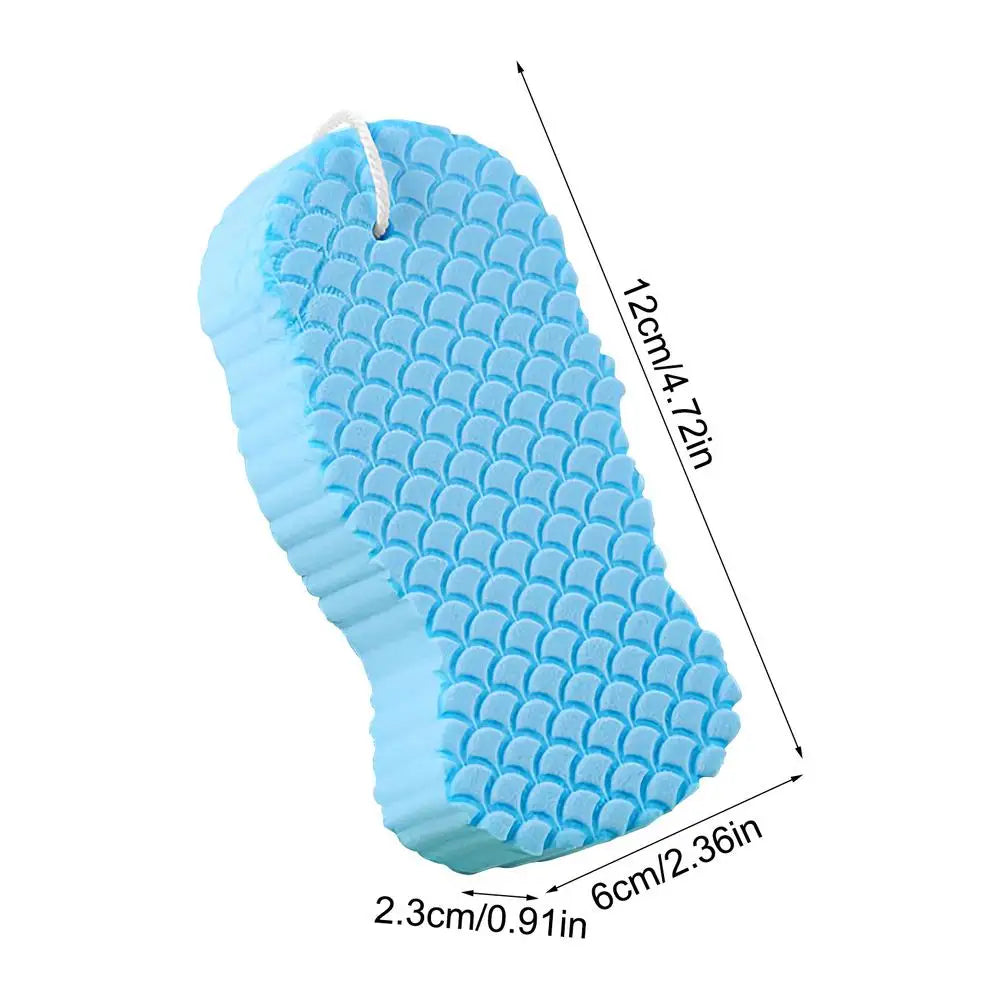 Bath Sponge Soft Back Scrubbing Tool Scrub Children Pregnant Women Zpaxo Blue