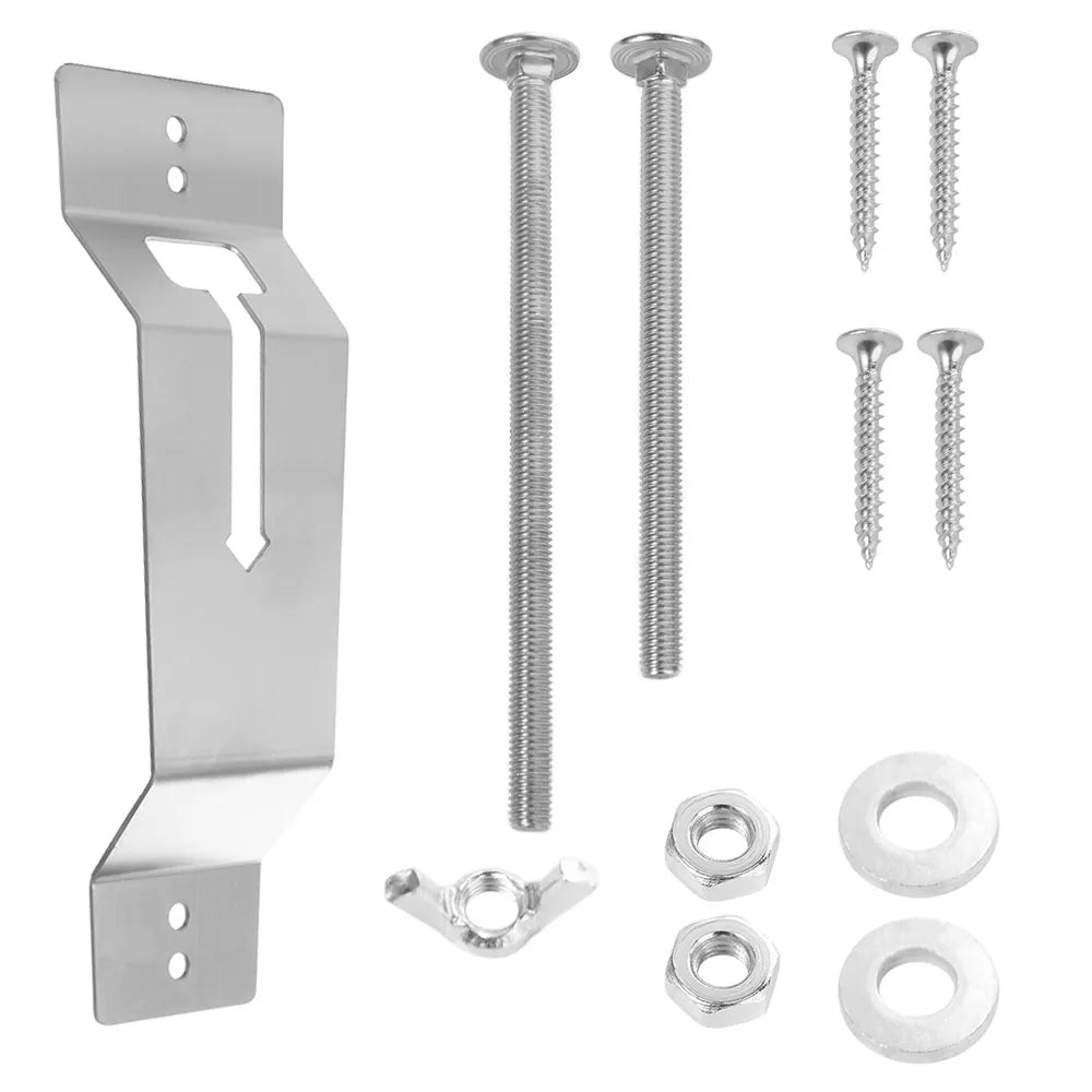 Wall Mount Spare Tire Carrier Holder Wear Resistant Save Space Rack Zpaxo Silver