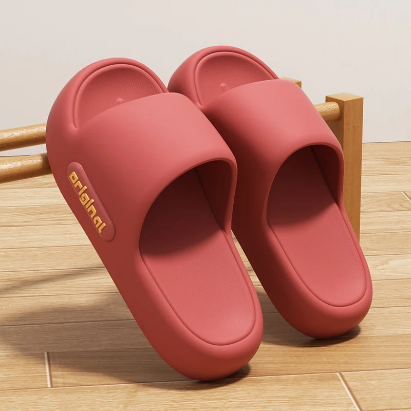 Summer Platform Cloud Slippers Women Lightweight Solid Soft Sole EVA