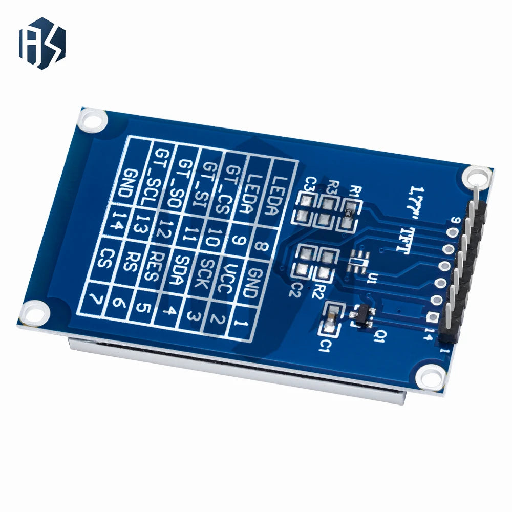 1 77-inch ST7735S TFT LCD Display Module 128x160 Resolution SPI Zpaxo