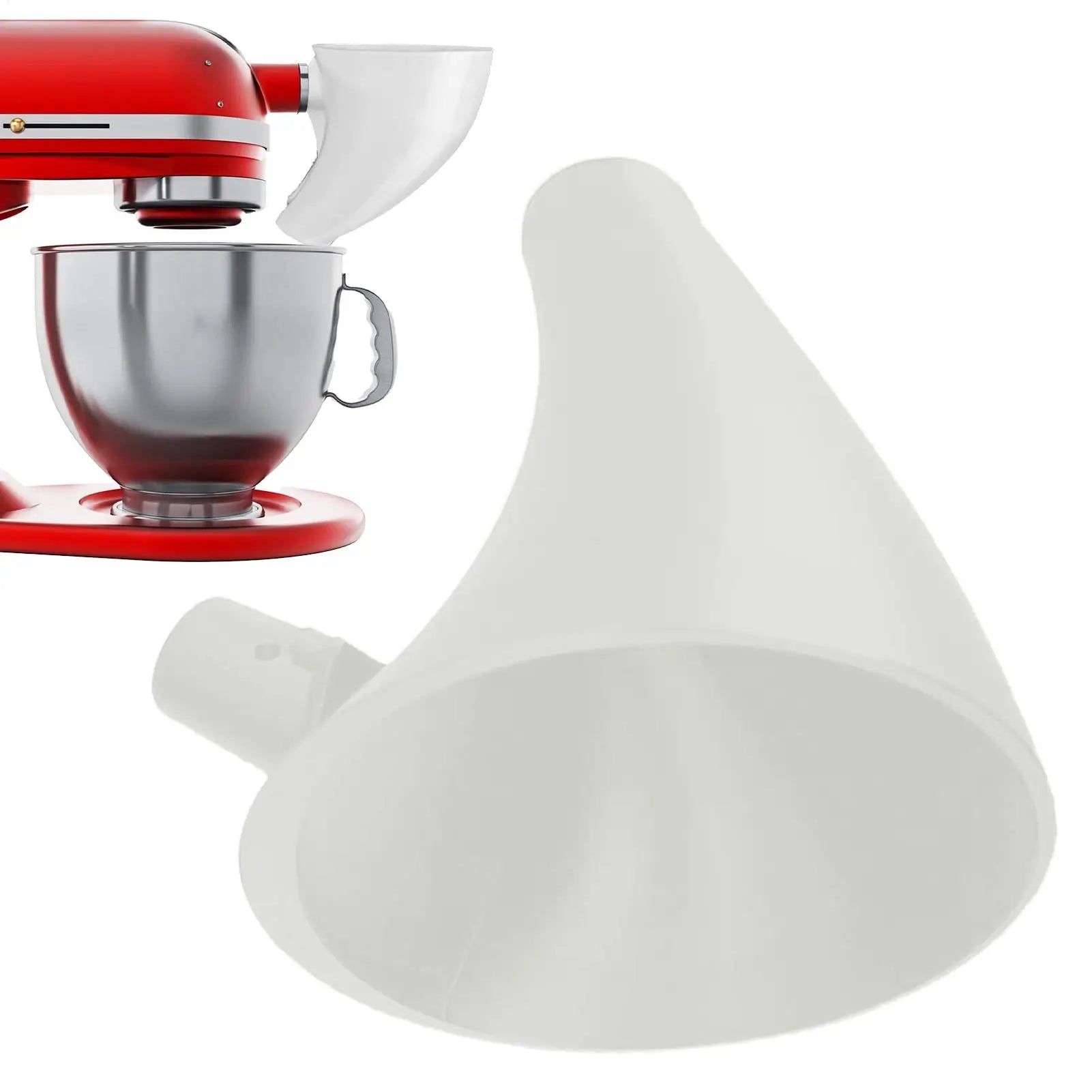 Flour Funnel Food Mixers Accessories Spillproof Flour Funnel for Baking Cooking Home Dining Room Restaurant Kitchen Zpaxo