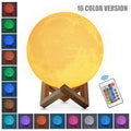 16 Colors LED Night Light For Kids 3D Printing Moon Light Remote Touch Control Moon Lamp For Kid Friend Birthday Gift Zpaxo 8cm 16 Colors
