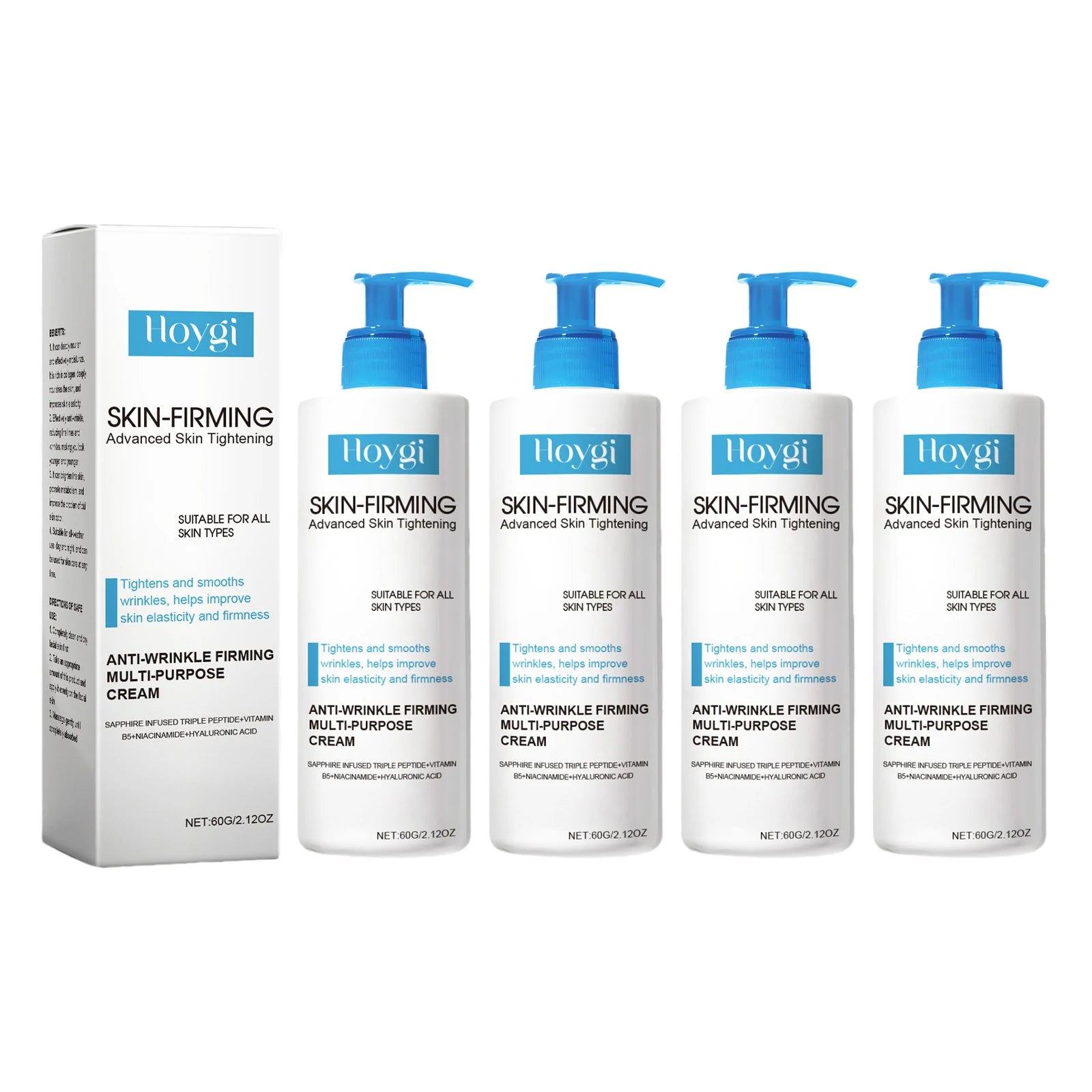 Hoygi Collagen Firming Skin Serum Tightens and Lifts Elasticity Boosting Formula Lightweight Fast Absorbing for All Skin Types Zpaxo 4PCS