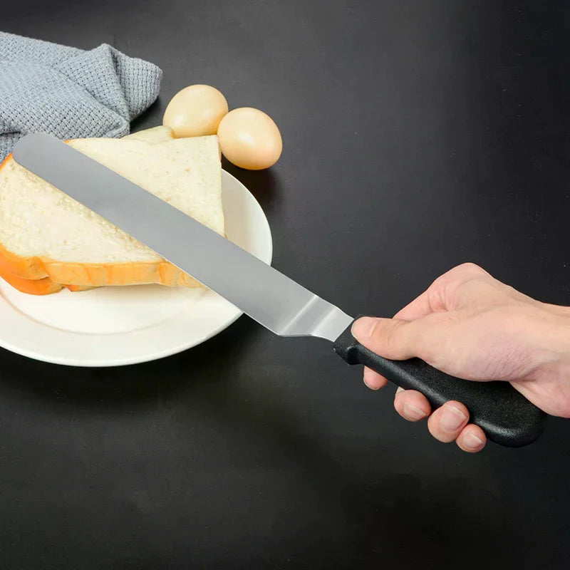 Kitchen Supplies Stainless Steel Cream Spatula Baking Tools 6 8 10 12 Zpaxo