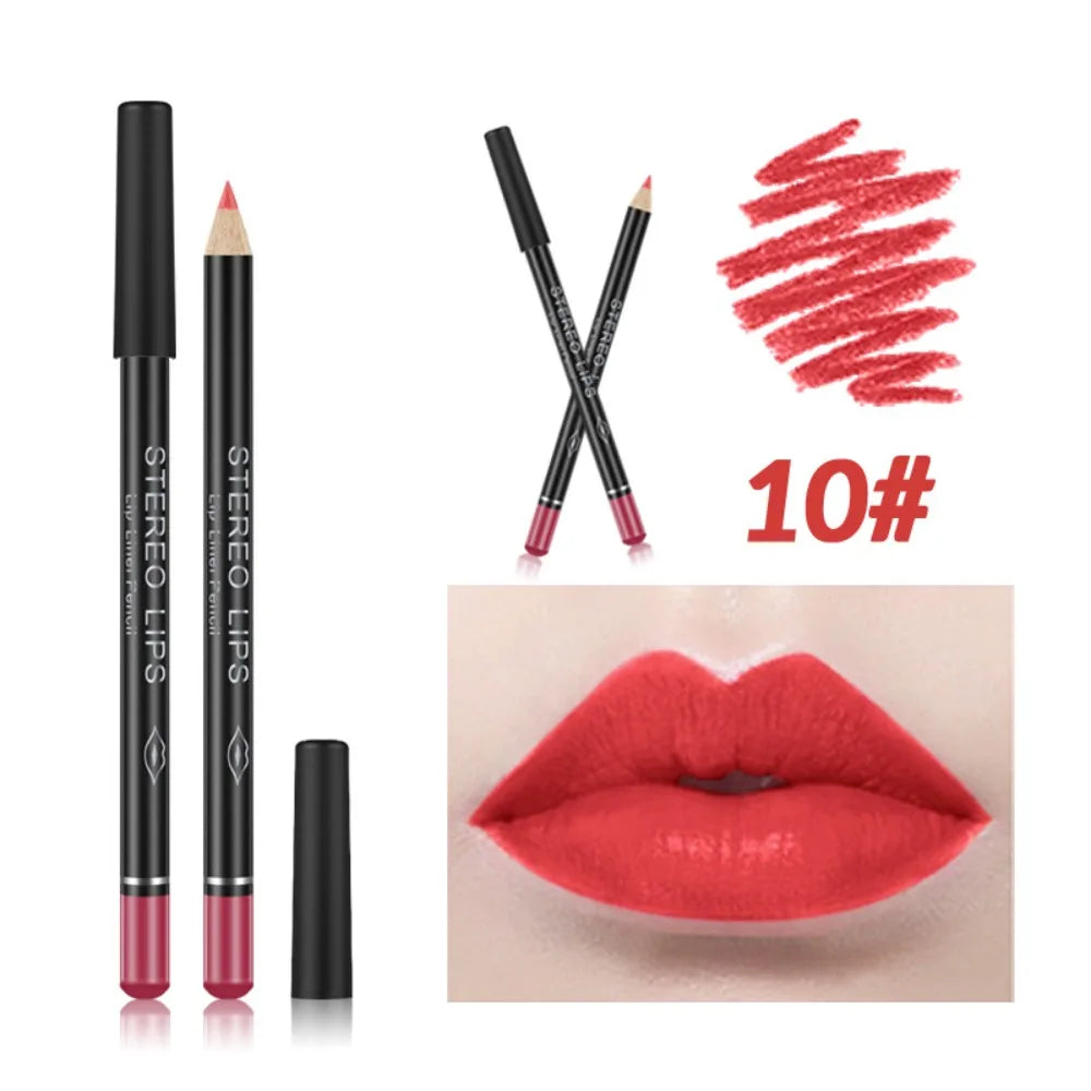 Luxury Long-lasting Matte Lip Liner Plumping Perfect Outline Filling Zpaxo 10