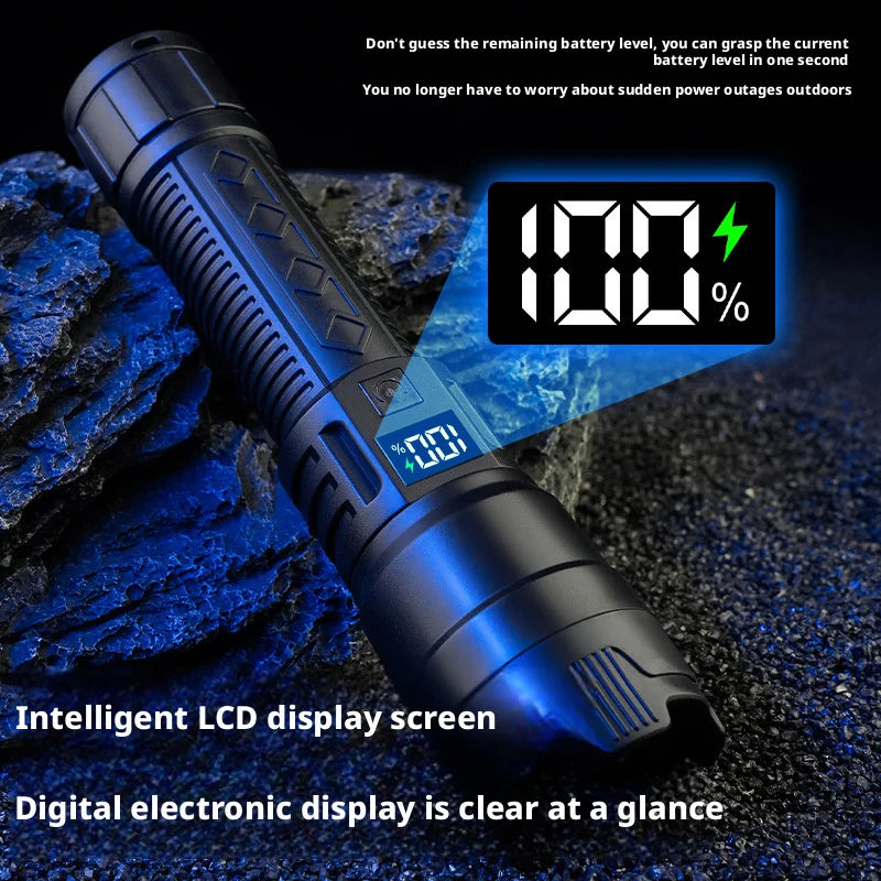 ESMARTER 10W Rechargeable Waterproof Flashlight – 500m Torch