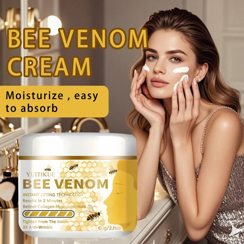 YUITIKUE Bee Venom Firming Cream 60g – Instant Lift & Hydration Firming Face Cream Zpaxo