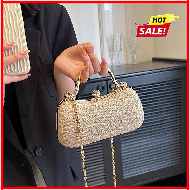 Women's Rhinestone Evening Clutch Bag – Chain Crossbody Handbag Evening Clutch Bag Zpaxo