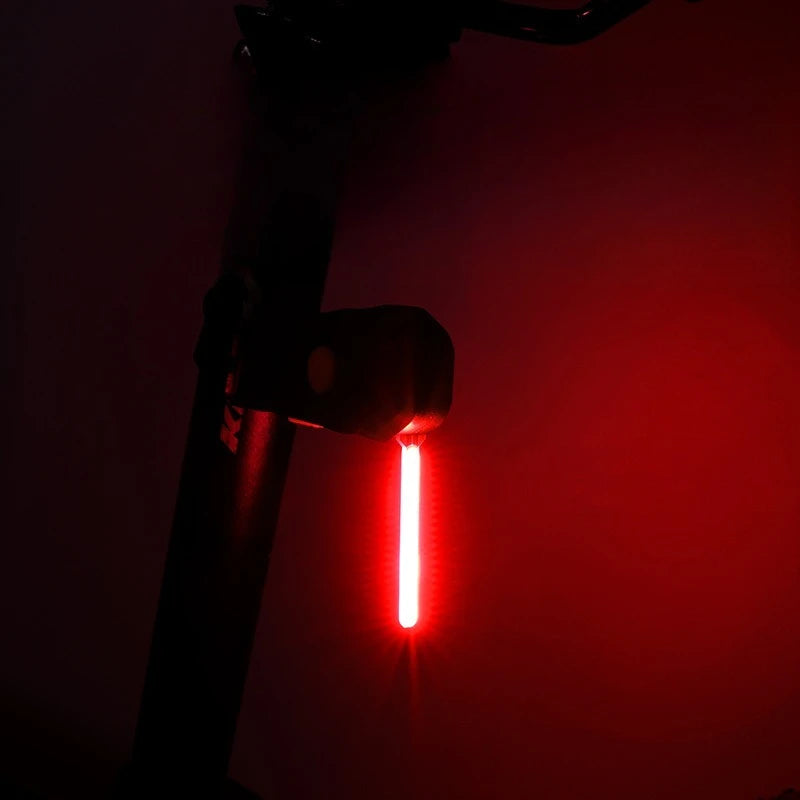 New Bicycle Flow Tail Light Night Riding Safety Indicator Light Mountain Bike Road Bike Creative High Brightness Warning Light Zpaxo