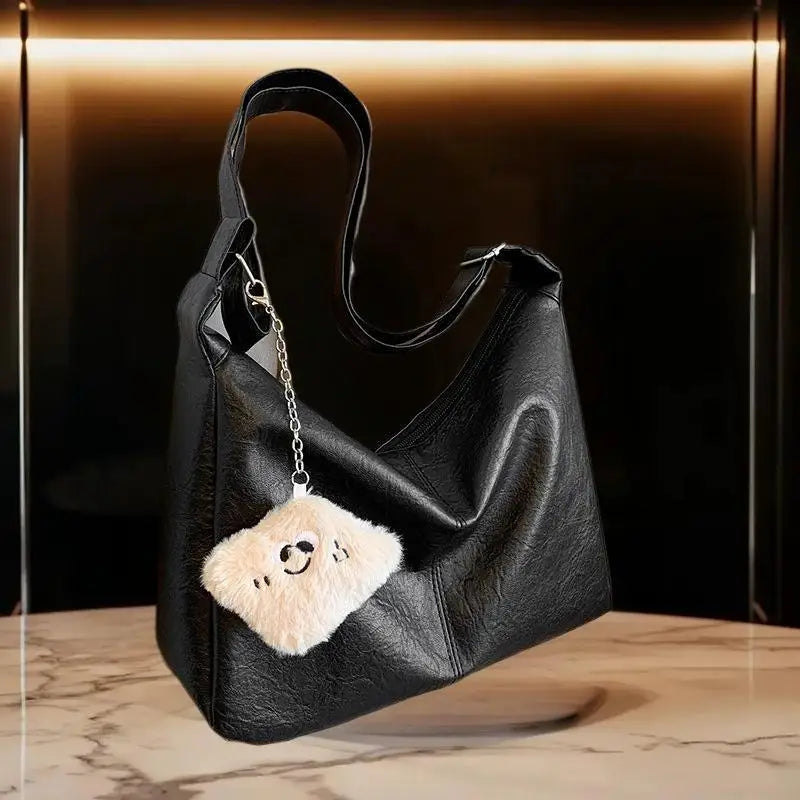 Retro PU Leather Tote Women Versatile Large Underarm Shoulder Bag Zpaxo