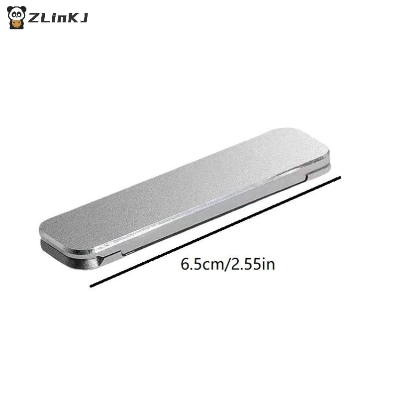 ▶1/3PCS Mini Invisible Foldable Mobile Phone Stand Aluminum Alloy Desktop Mount Material Holder Adjustable Angle For Cellphone Zpaxo
