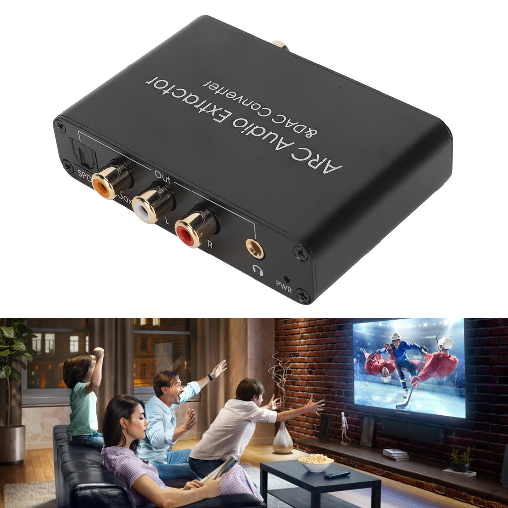 Digital Analog Sound Converter Optical SPDIF Support 5 1 Channel HD
