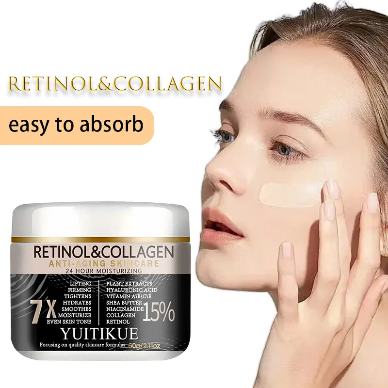 YUITIKUE Retinol Collagen Face Cream 7X Anti-Aging Moisturizer Anti-Aging Face Cream Zpaxo