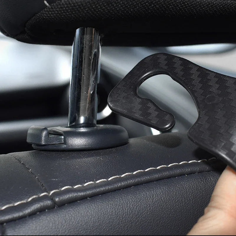Car Headrest Hook Hanger – Back Seat Organizer | 1/2/4 Pack