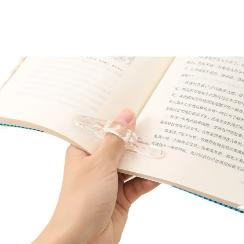 1Pcs Reading Acrylic Bookmark Thumb Book Clip Bookmark Thumb Ring Book Accessory Teacher Supplies Aid For Books Zpaxo