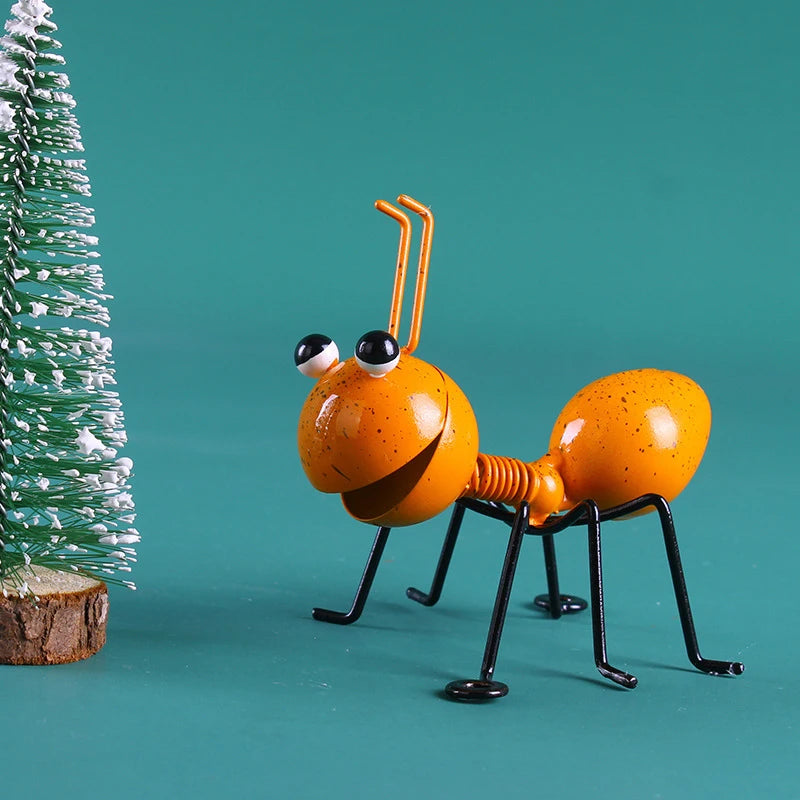 Cute Ant Statue Garden Decor Figure Stand Outdoor Yard Lawn