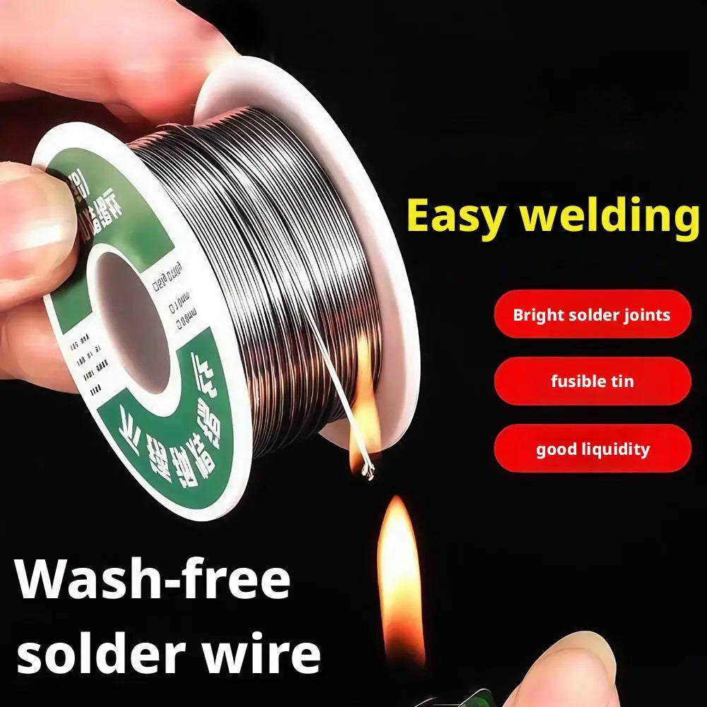 No-Clean Rosin Core Solder Wire 2% Flux – 20g 50g 100g Roll Solder Wire Zpaxo