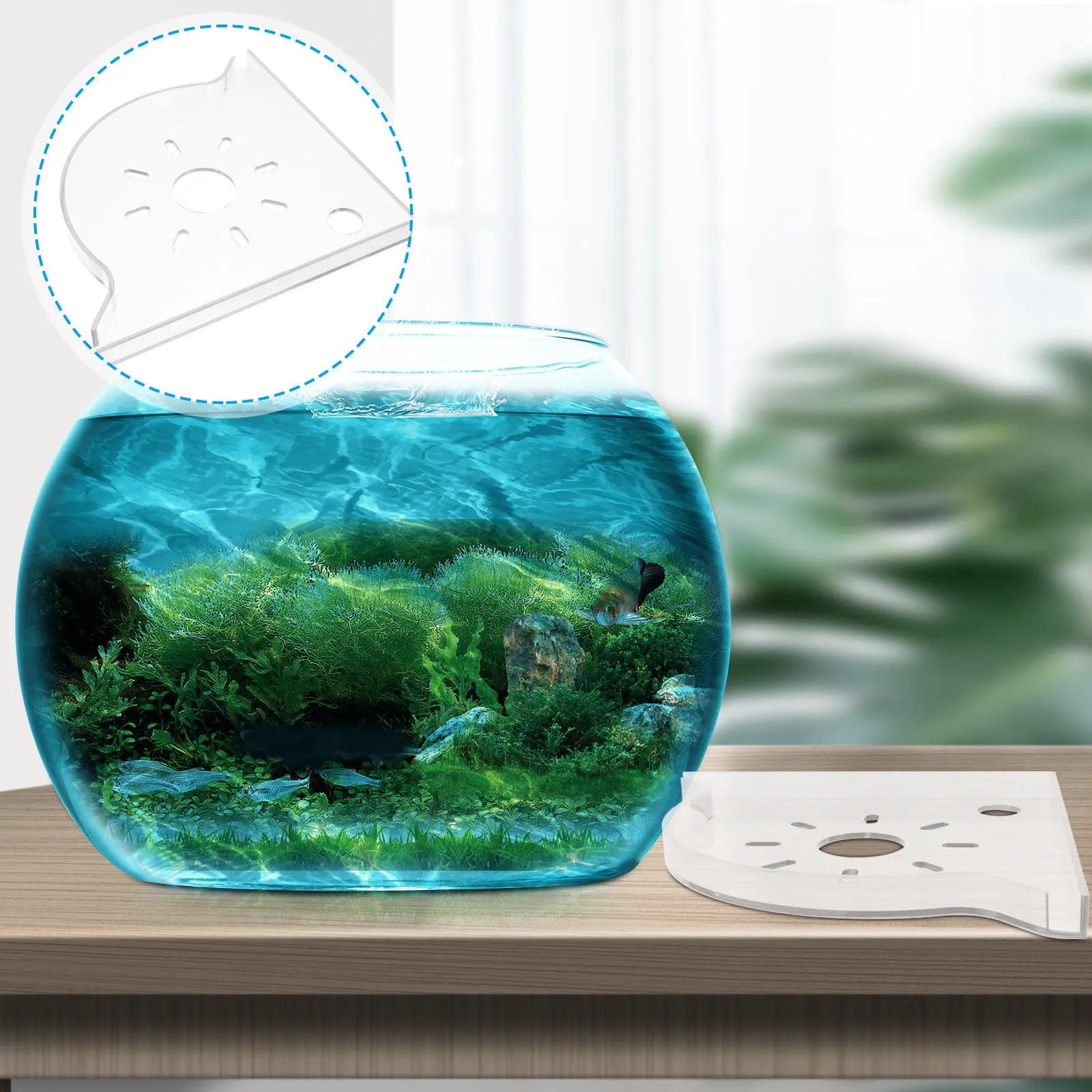 Corner Stand Aquarium Fish Tank Multifunctional Triangle Storage
