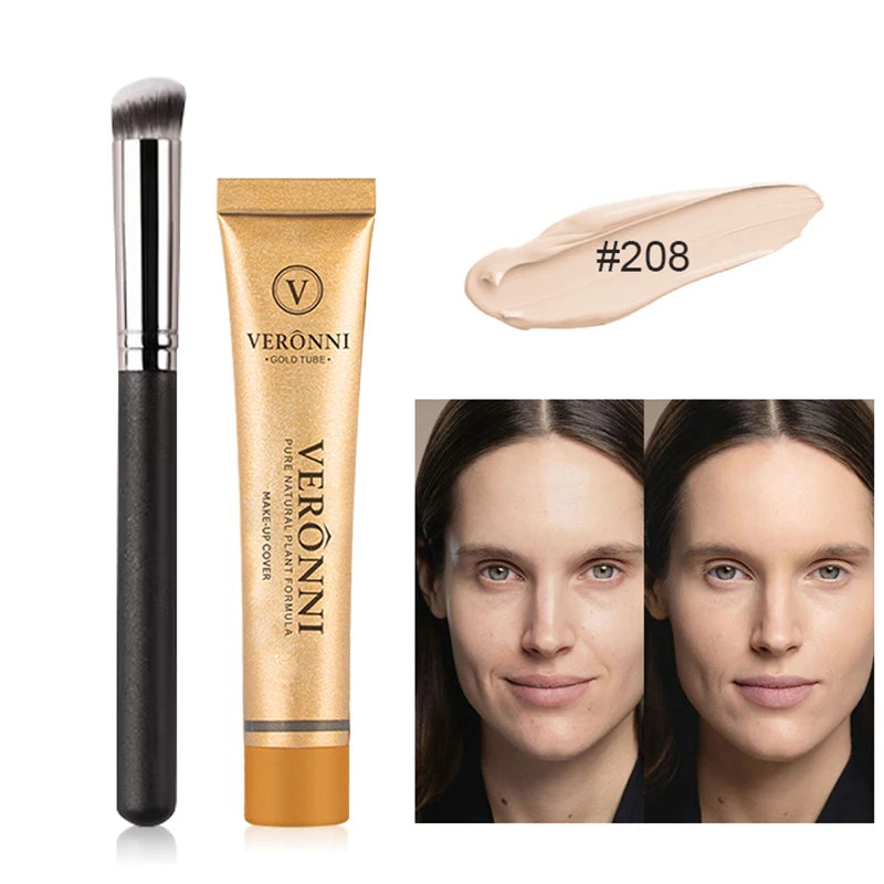 14 Liquid Concealer Foundation Moisturizing Long-lasting Lightweight Zpaxo 208