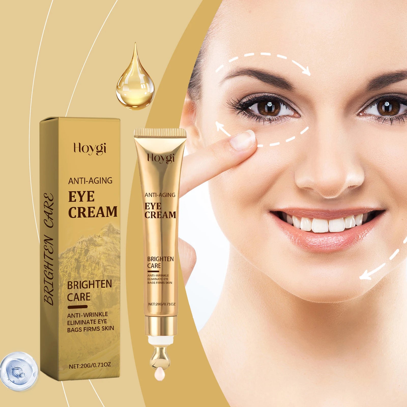 Firming Eye Cream Lifting Eye Bag Dark Circle Removal Fade Fine Line Against Puffiness Deep Moisturizing Nicotinamide Eye Cream Zpaxo