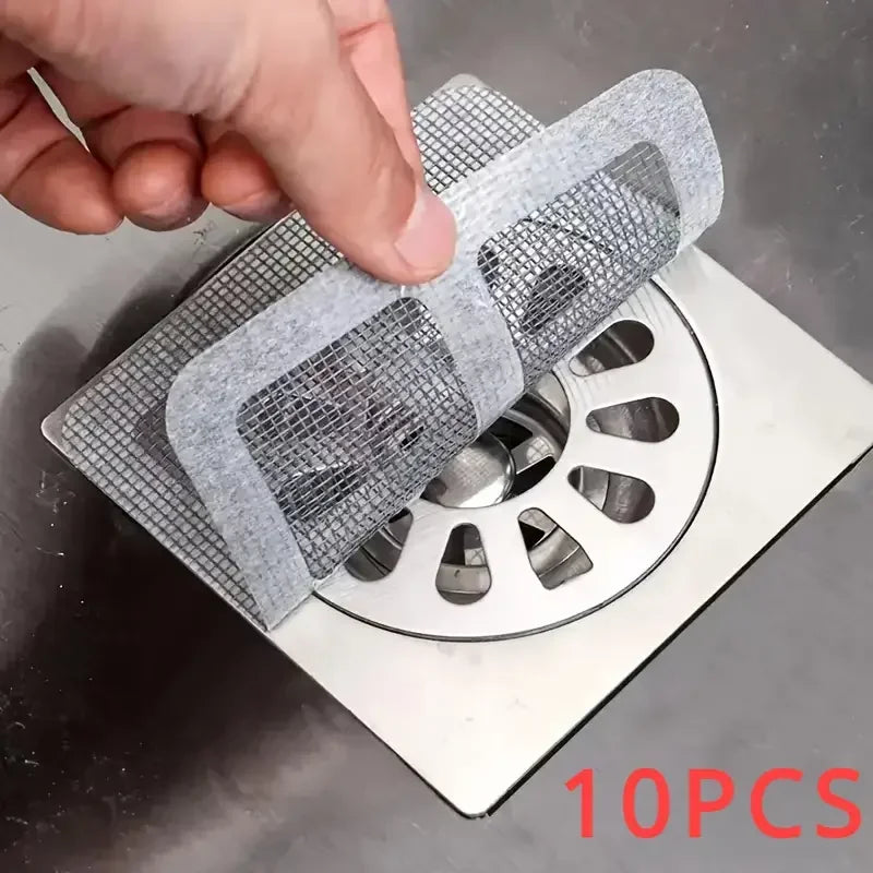 Disposable Shower Drain Hair Catcher Mesh Covers Floor Sink Strainer Zpaxo 10pcs