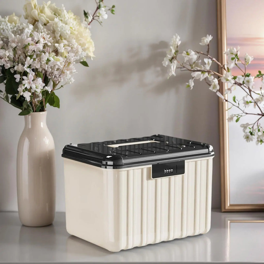 Lockable Storage Containers Double Layer Combination Lock Dustproof