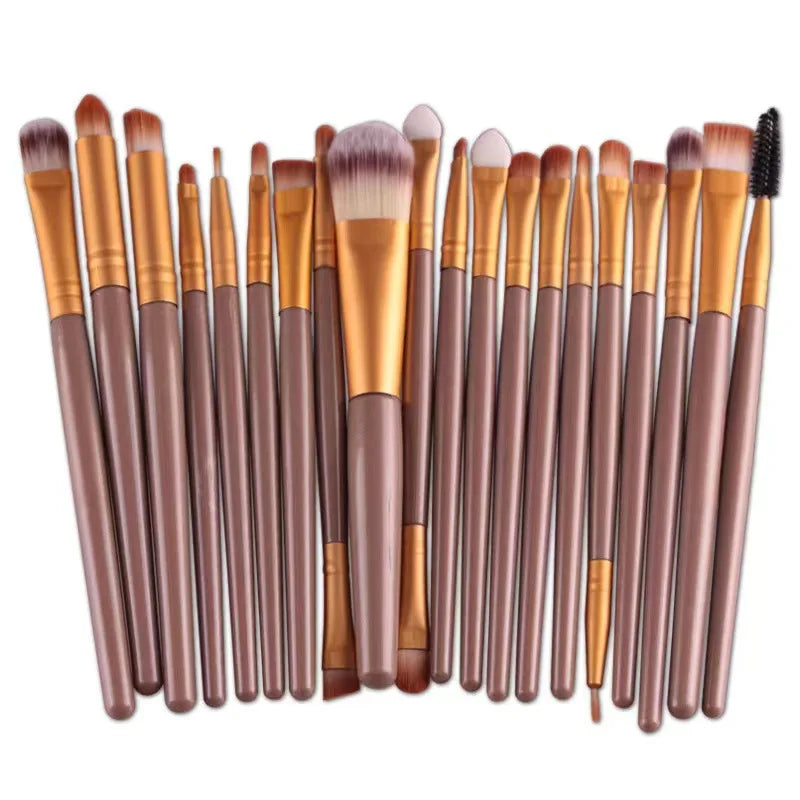 20 Eye Makeup Brushes Full Shadow Tools Popular Eyeliner Brush