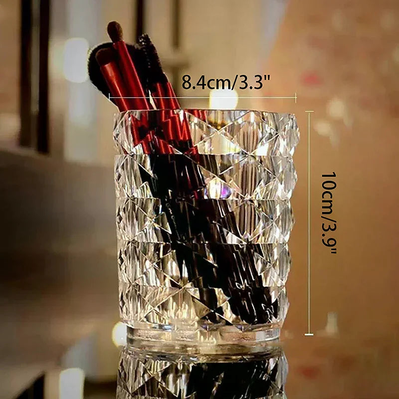 Dustproof Makeup Brush Storage Dressing Table Cosmetic Bucket Holder Zpaxo