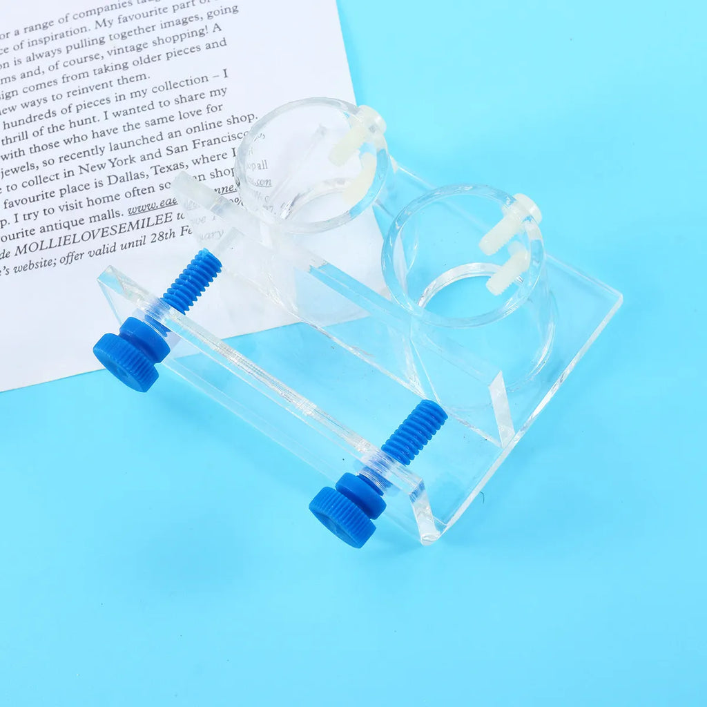 Premium Acrylic Double Ended Fish Water Pipe Flexible Fixed Support