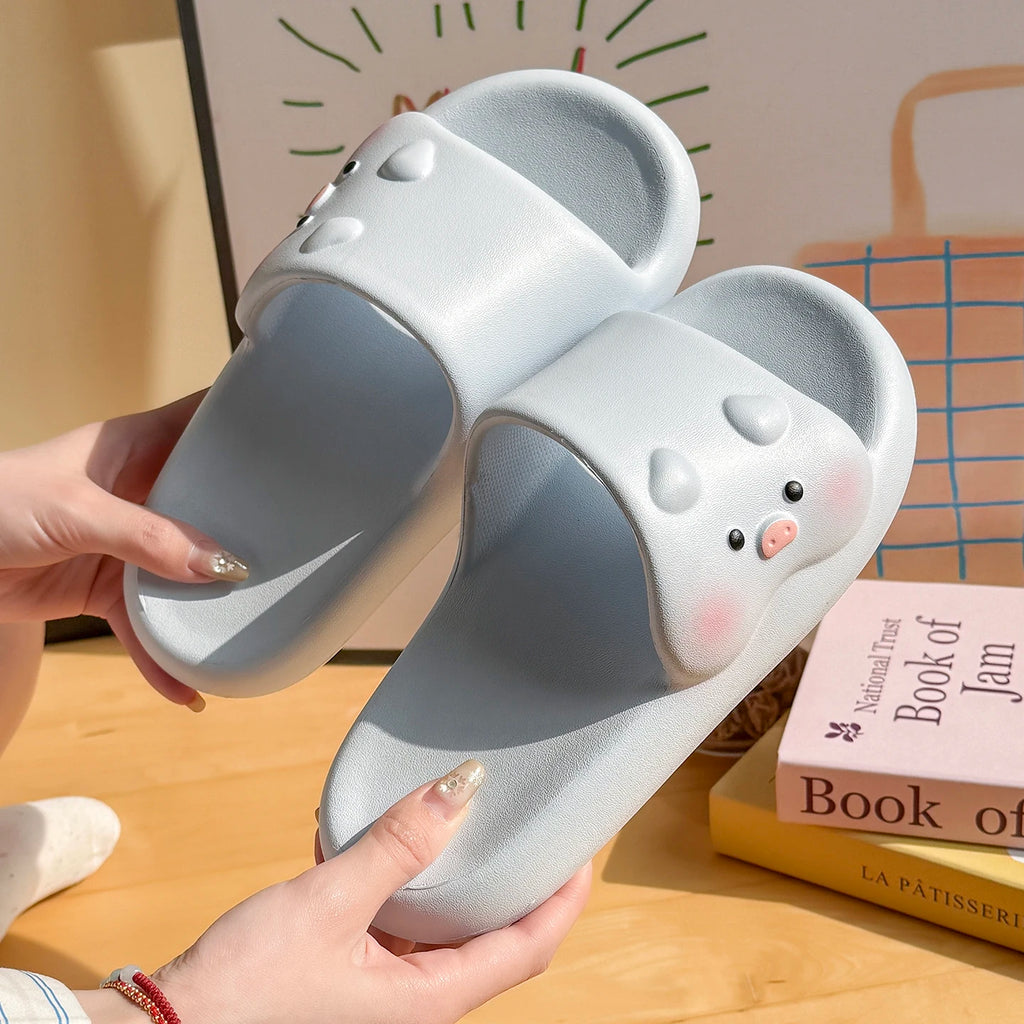 Cute Cartoon Pig Slippers Unisex Men Women Extremely Comfy Cushioned