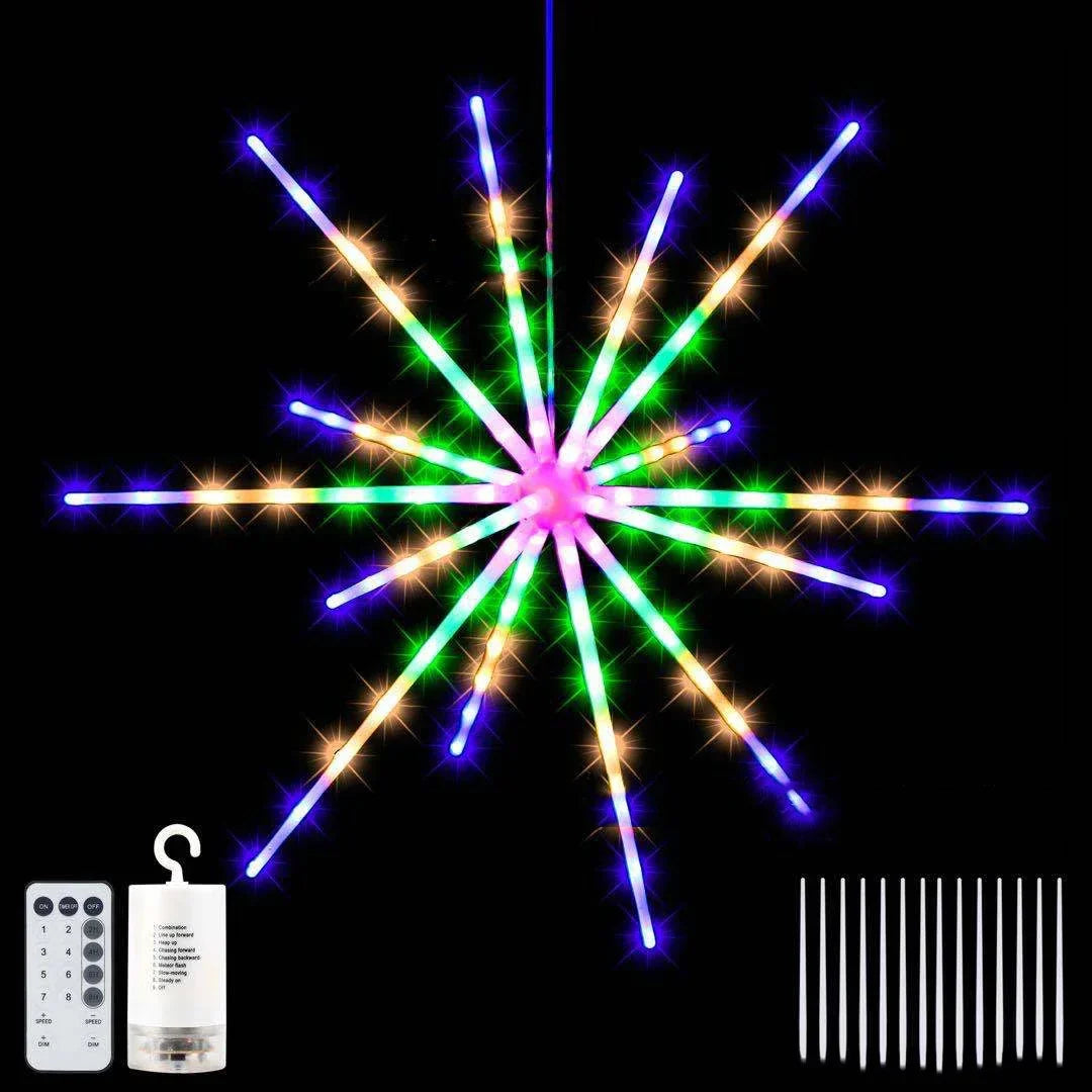 Solar Fairy Lights Outdoor Waterproof Landscape LED Lawn Lamps Zpaxo Multicolor-Battery 112LED China Mainland