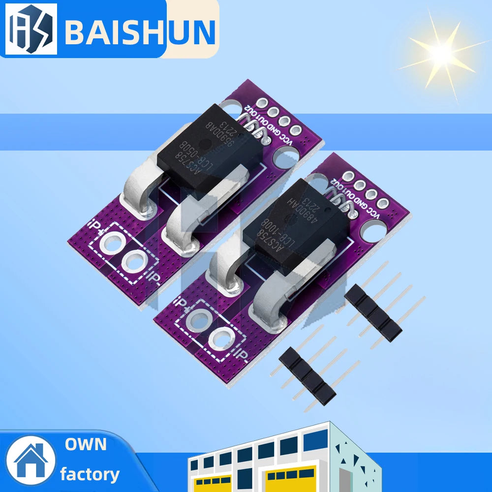 ACS758 Hall-effect Current Sensor Module ACS758LCB-050B 100B-PFF-T Zpaxo