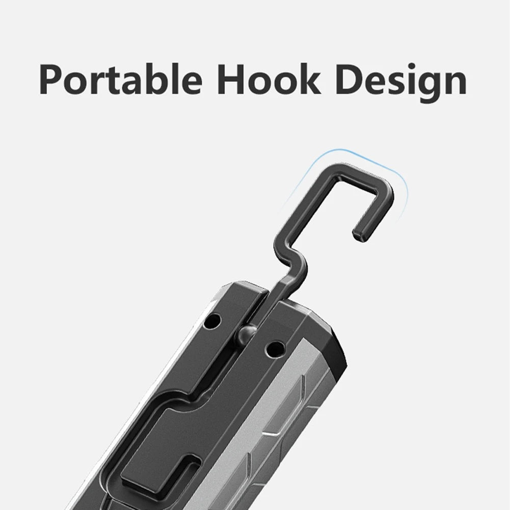 XPE COB LED Work Light Magnetic Handheld Flashlight Hook Inspection