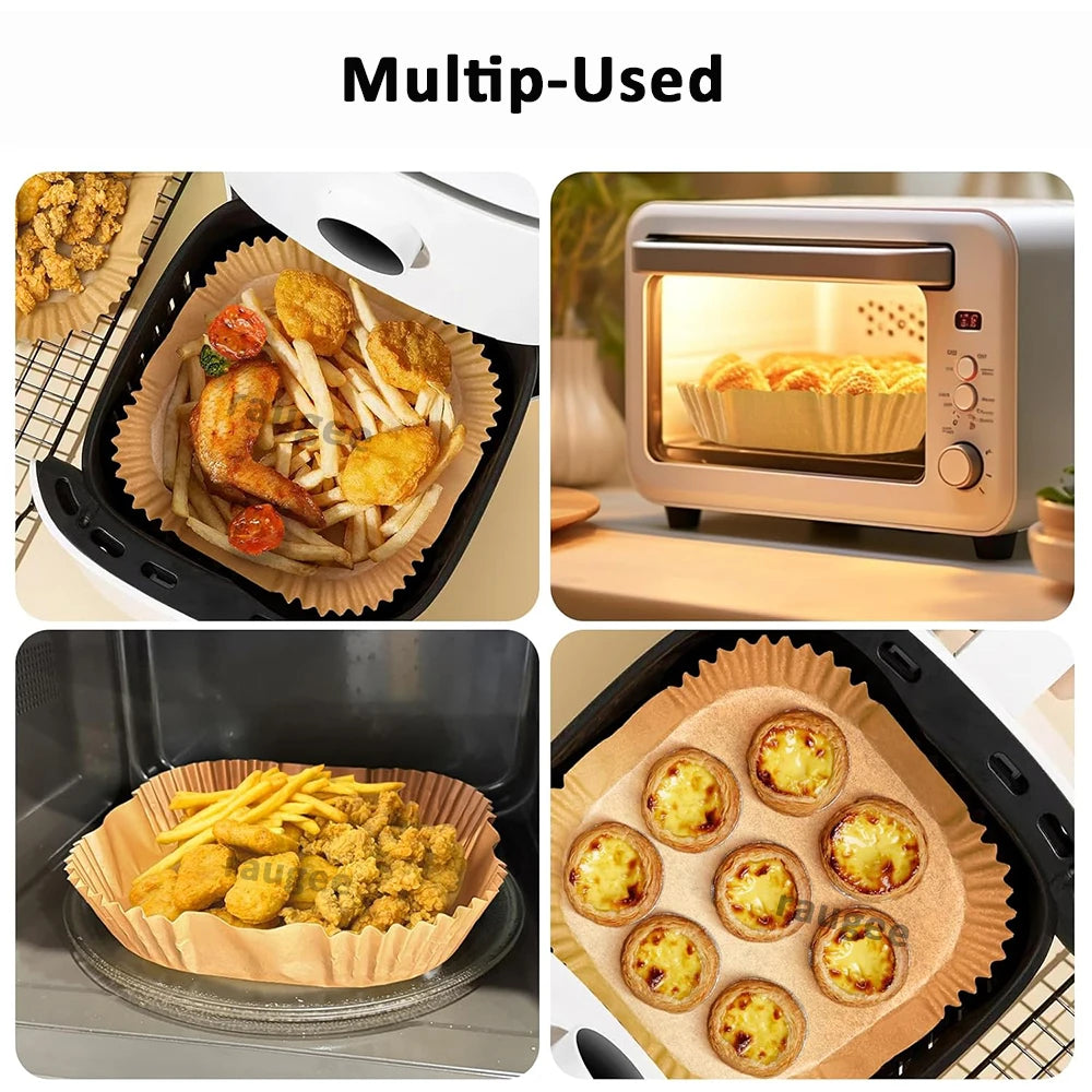 Air Fryer Disposable Baking Paper Non-stick Mat Square Parchment