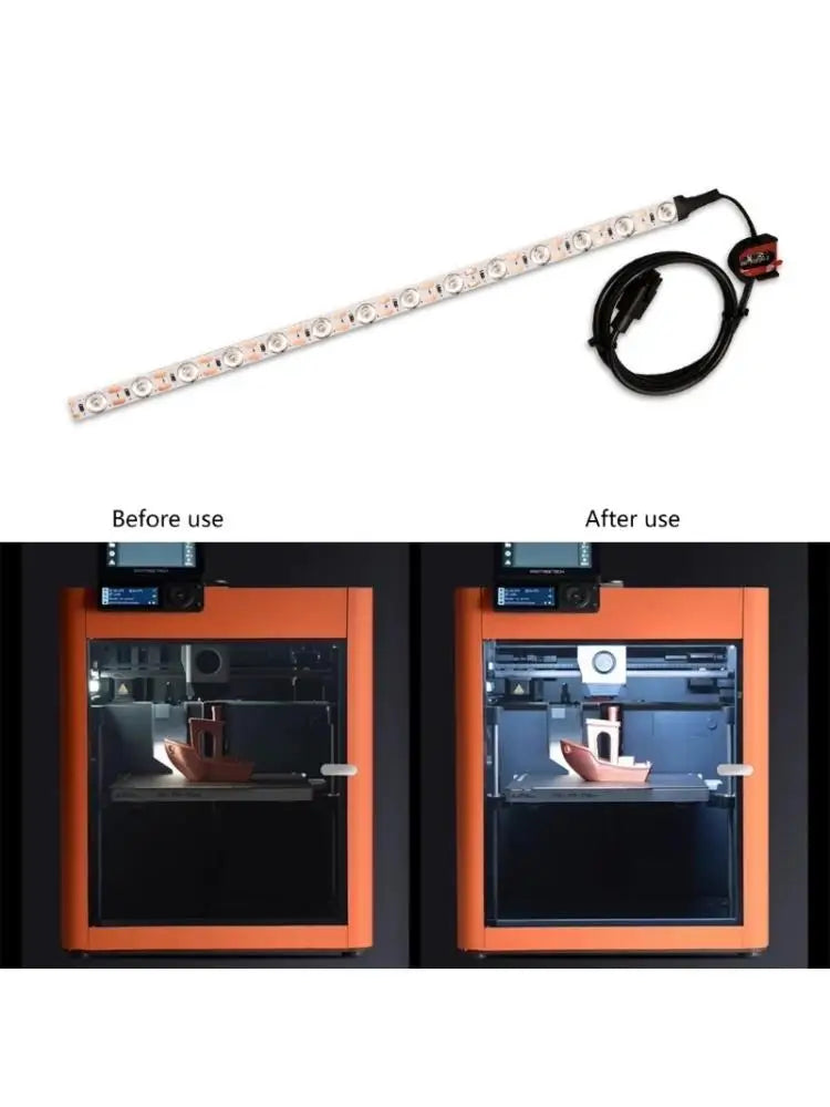 652F Lighting LED Light Bar 290mm For Mini 3D Printer Effortless Installation High Brightness Zpaxo