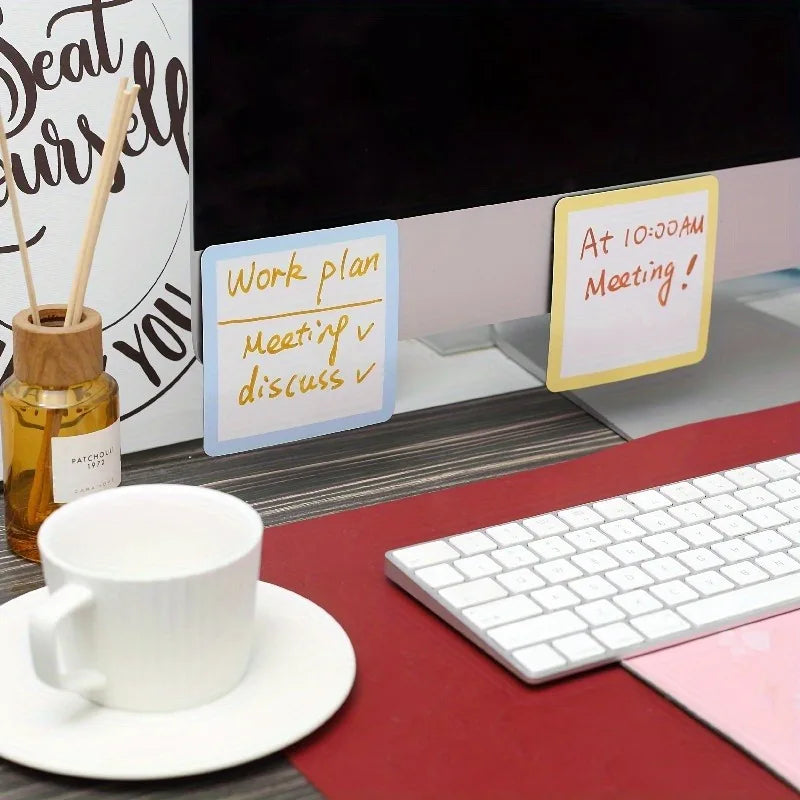 Reusable Magnetic Whiteboard Notes Marker Dry Erase Sticky Labels