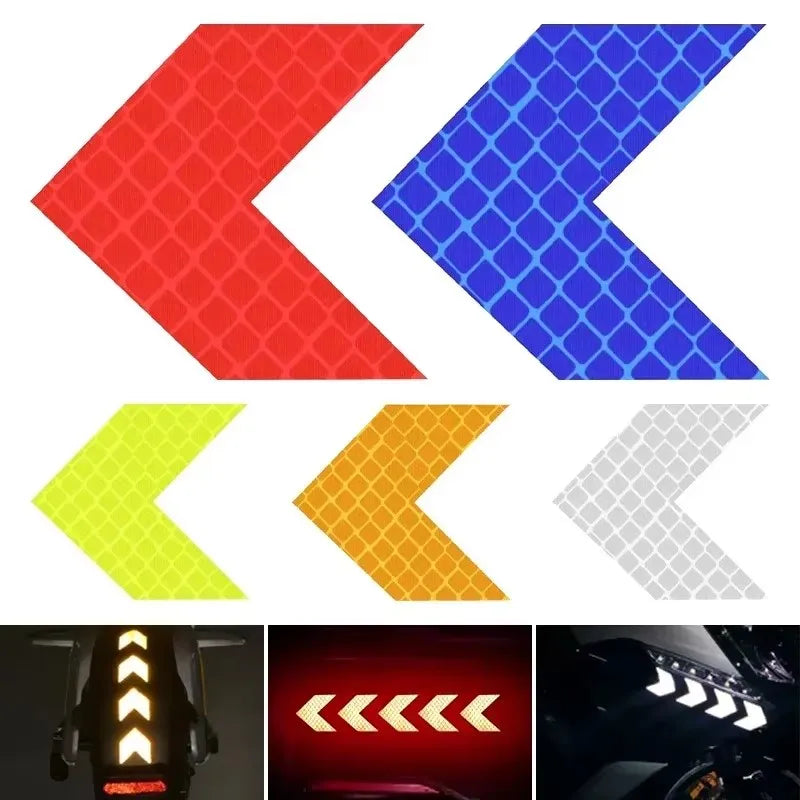 Car Bumper Reflective Arrow Safety Stickers – 10-Pack