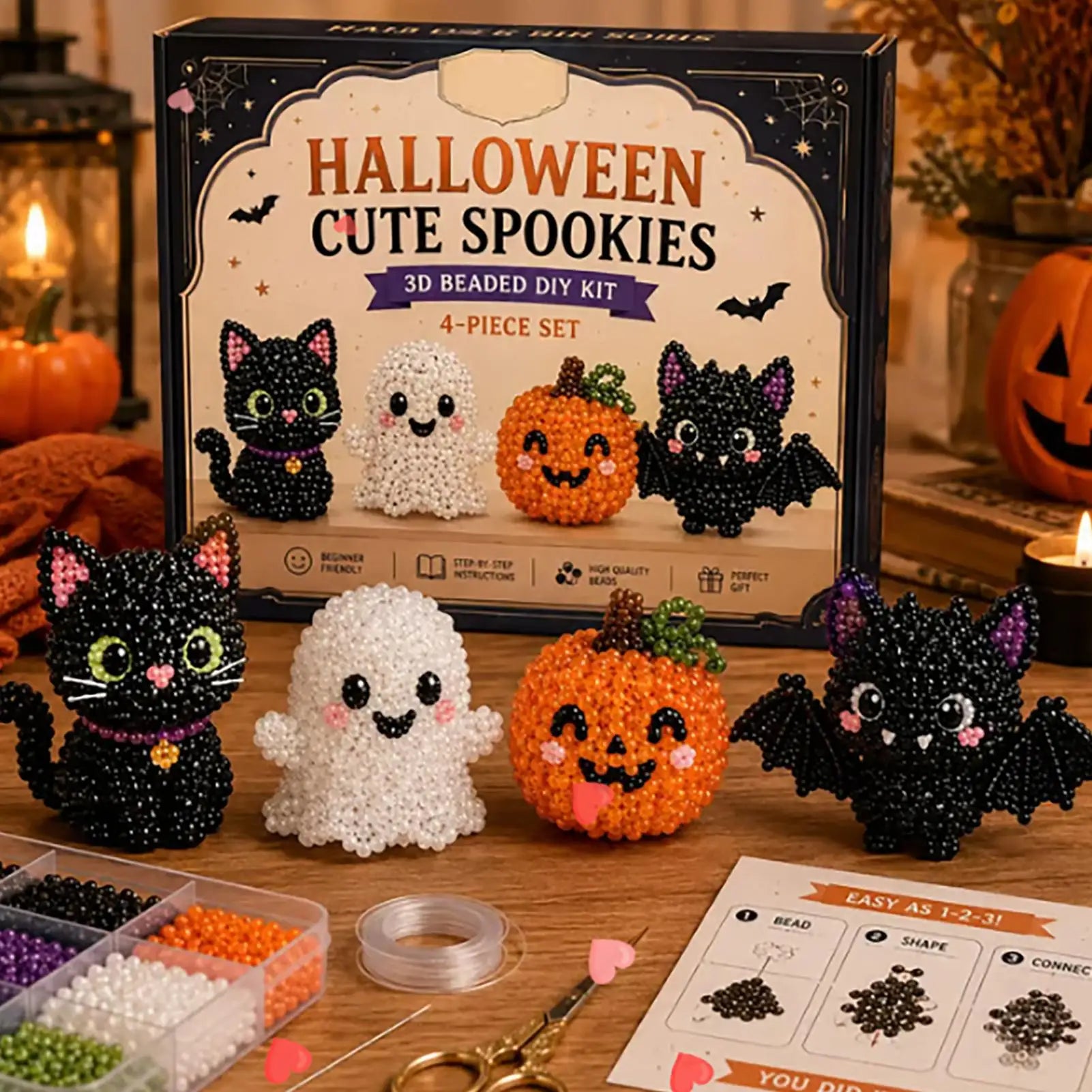 Beaded Animal Kit Cute Design 3D Animal Creative Colorful Beading Embroidery Kit For Beginners Craft Lovers Adults Enthusiasts Zpaxo