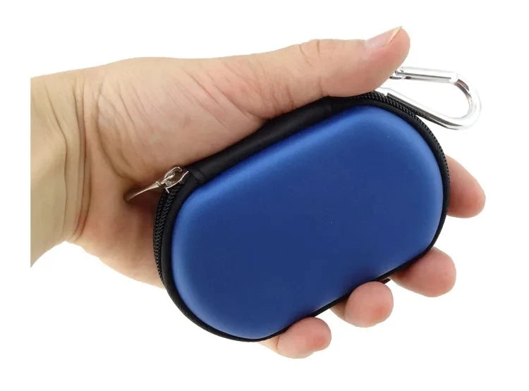 USB Flash Drive Carry Case Bag Protection Can Storage Hold Earphone Zpaxo Blue