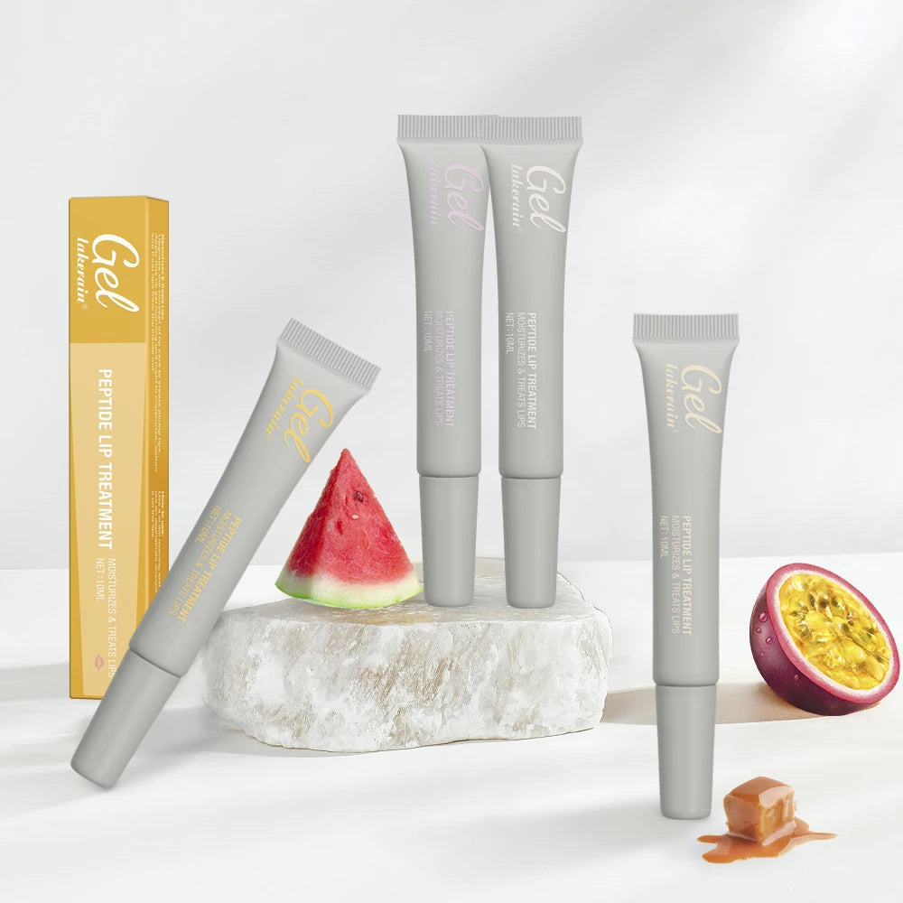 10ml Moisturizing Peptide Lip Treatment Lip Mask Gel Remove Dead Skin Lipstick Base Lip Cream Lip Care Mask Reduce Lip Lines Zpaxo