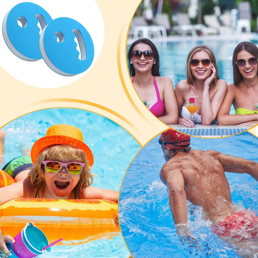 2-Pack EVA Foam Water Exercise Discs – Aqua Hand Paddles Aqua Exercise Paddles Zpaxo
