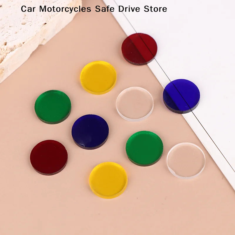 CM10Pcs Acrylic Clear Tip Pads Diameter Play Cue Break Jump Carom
