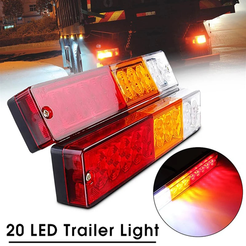 12V 20 LED Tail Light Taillight Turn Signal Indicator Stop Lamp Rear