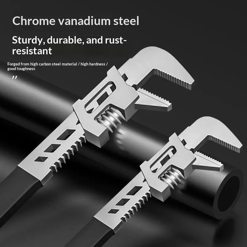 F-Type Right Angle Adjustable Wrench – Wide Jaw Spanner