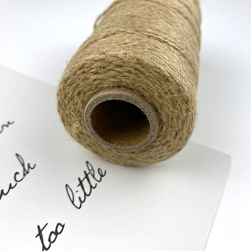 2mm*100m fine twine tag line Fine rope clothing rope hand-made vintage woven twine Zpaxo
