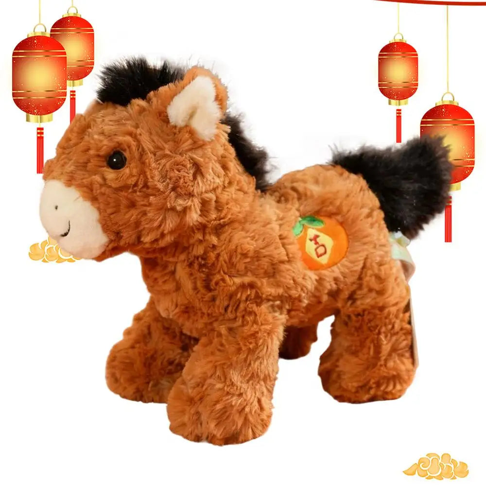 Chinese New Year Horse Plush Plush Soft Toys 2026 Horse Year Doll For Kids Teens Adults Collectors Bedroom Study Children's Room Zpaxo A China Mainland
