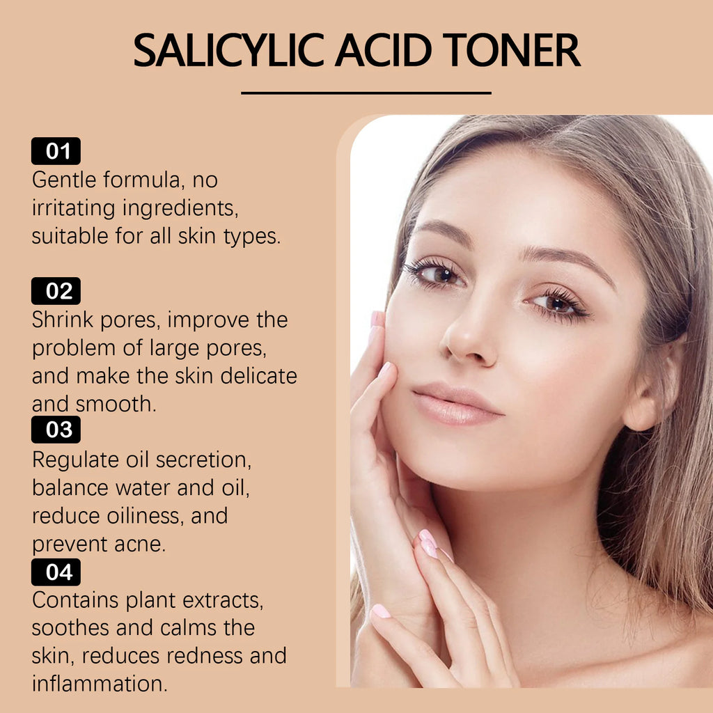 Salicylic Acid Toner – Acne, Pore Minimizing & Brightening 100ml Facial Toner Zpaxo
