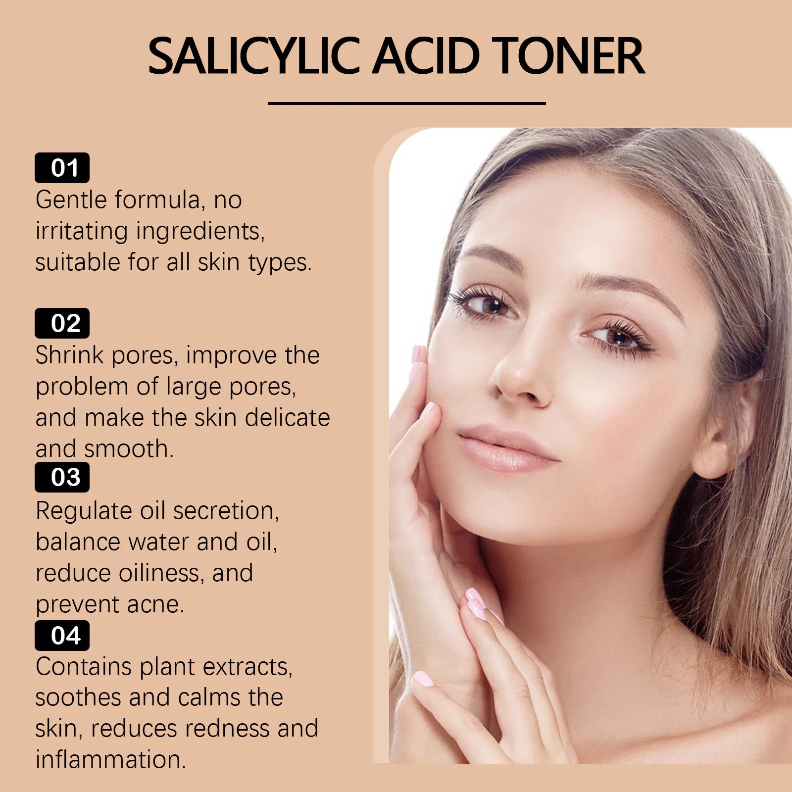Salicylic Acid Toner – Acne, Pore Minimizing & Brightening 100ml Facial Toner Zpaxo