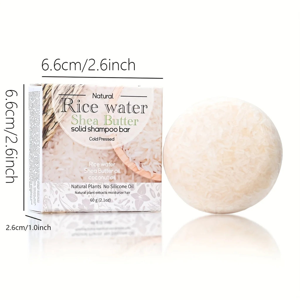 12-Pack Rice & Shea Butter Solid Shampoo Bars – Deep Cleanse Solid Shampoo Bar Zpaxo