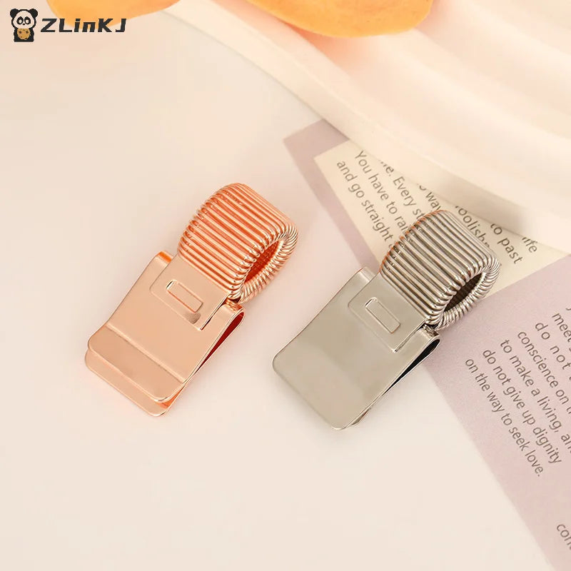Retro Metal Pen Clip Spring Students Creative School Notebook Zpaxo
